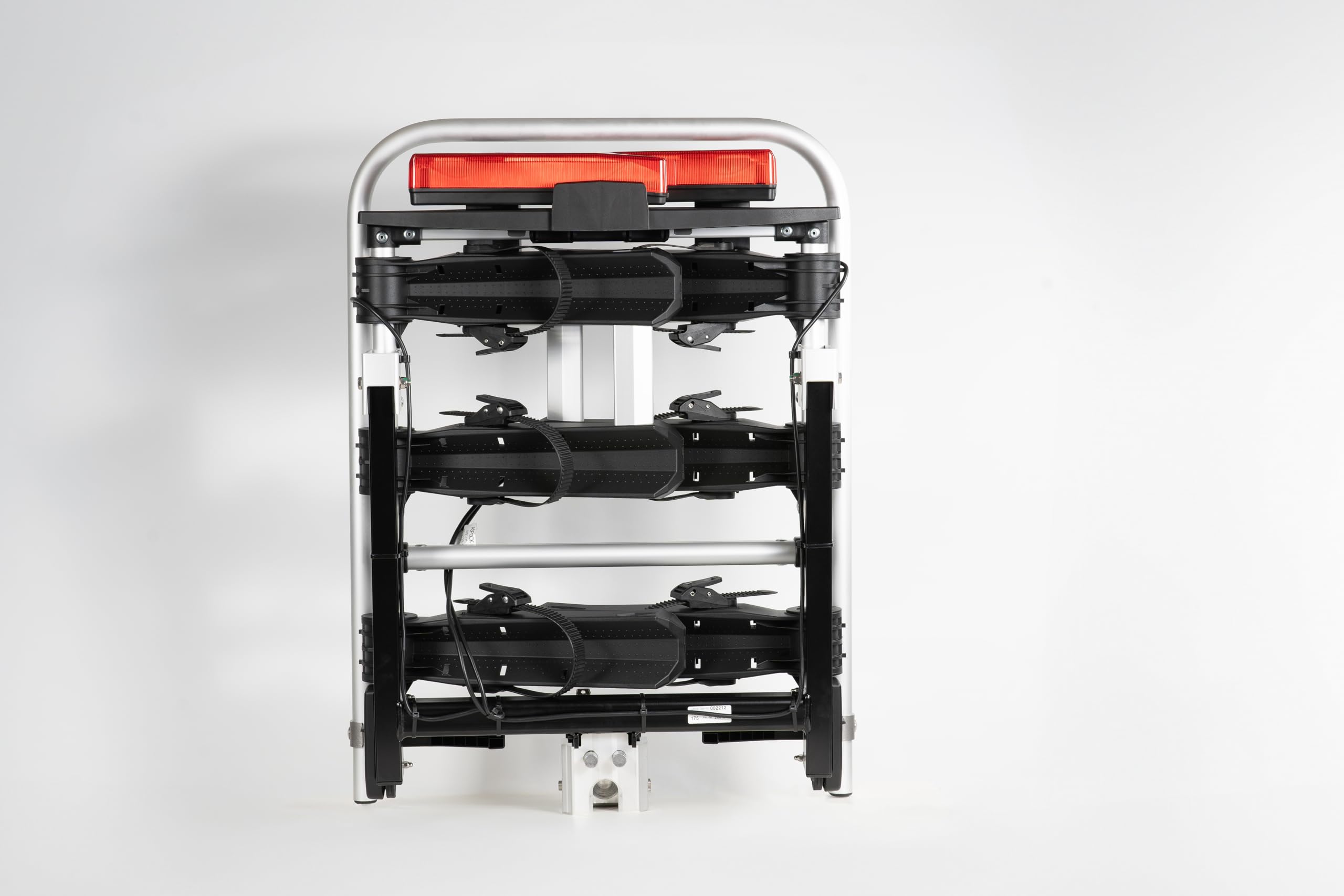 Uebler i31 Z Fahrradträger für 3 Fahrräder - E-Bike Kupplungsträger | Heckträger bis 72kg Last - Inklusive 50x50cm Warntafel & 4 Spanngummis - IQ-Schnellverschluss für MTB & Cityrad
