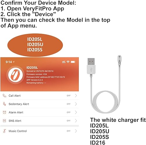 Miniatura 5 de FitTurn Cargador de cable de carga USB de atracción magnética de repuesto, soporte adaptador de base compatible con UwatchUwatch 2 2S 3 3S 5Urun