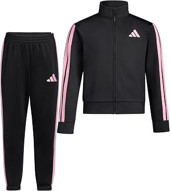 35% off: adidas Kids' Zip Front Classic Tricot Jacket And Joggers Set | Pant and Jacket set, …