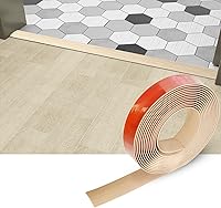 Vista 7 de Tira de Transición de Piso & Tira Autoadhesiva de Borde de Piso de Vinilo para Pisos de Laminado Cubriendo Juntas de Piso de Material Bruto