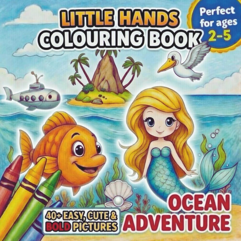 Little Hands - Ocean Adventure: First Colouring Book, perfect for toddlers (Little Hands - colouring book)
