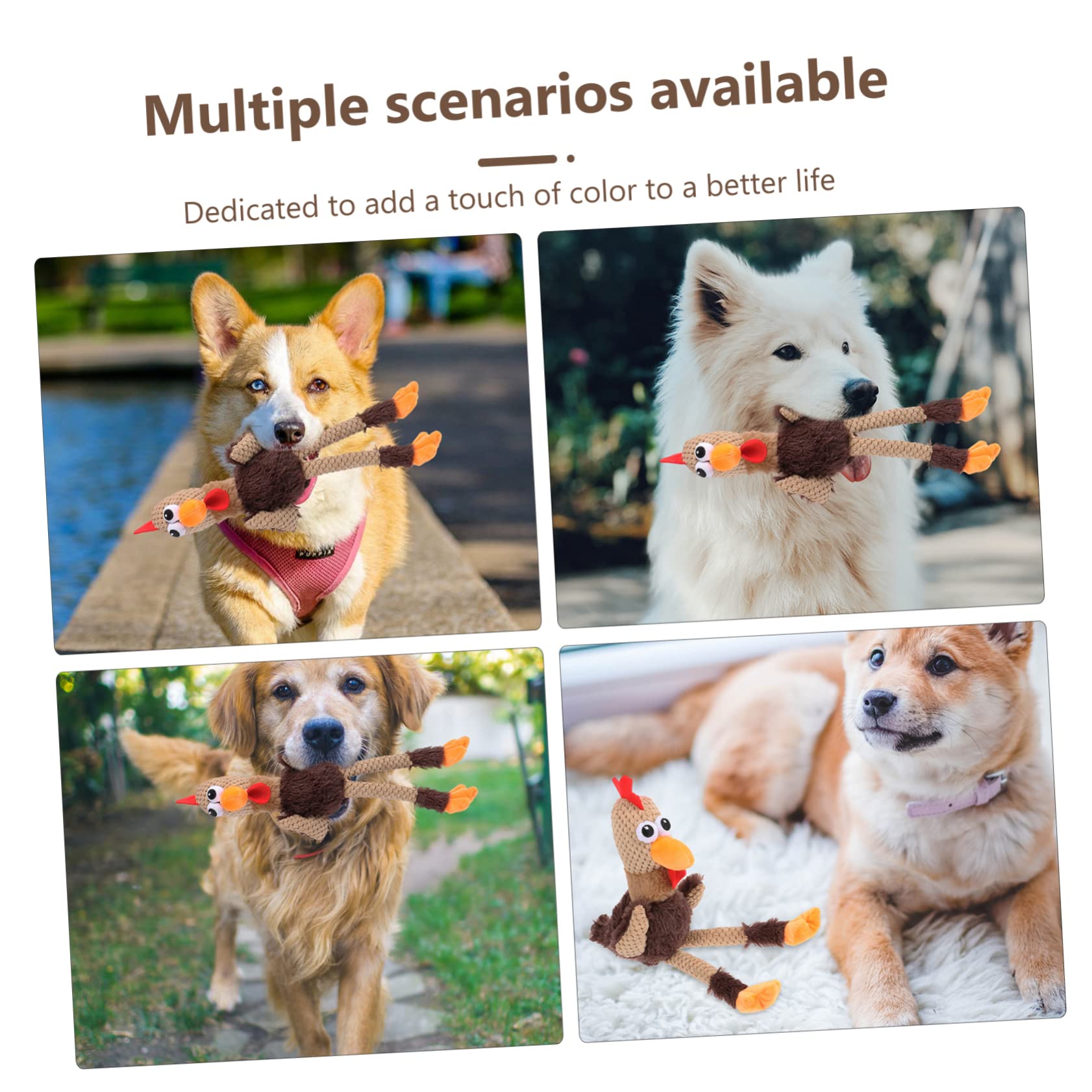 Angoily 3piezas Juguete Masticable para Perros y Gatos Muñeco De Peluche para Limpiar Dientes para Mascotas Pequeñas y Medianas Diversión y Compañía Casa