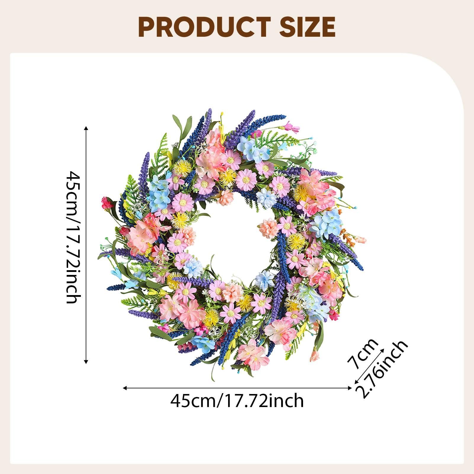Ghirlanda di Fiori Artificiali per E L'Estate – Fiori Colorati per La