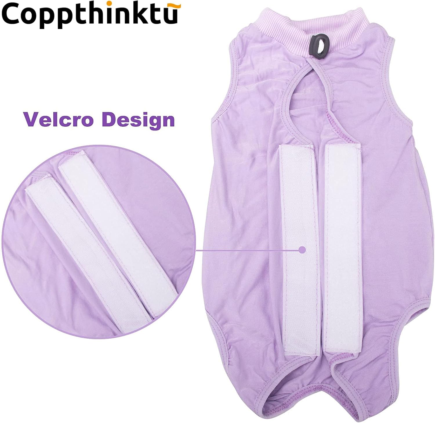 Coppthinktu Cat Professional Recovery Suit for Abdominal Wounds or Skin Diseases, Cat Surgery Recovery Suit, E-Collar Alternative, Soft Kitten Spay Recovery Suit Anti Licking Wounds