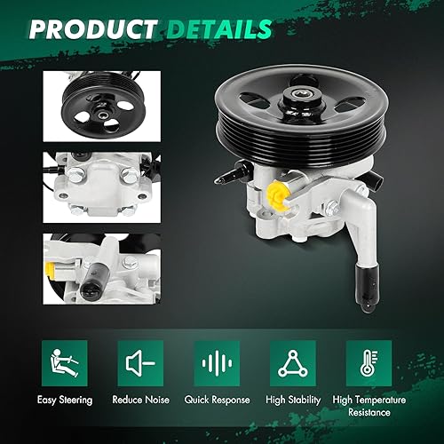 Miniatura 595 de SCITOO Bomba de dirección asistida compatible para 2005 para Saab 9-2X 2.0L, 2006 para Saab 9-2X 2.5L, 2004-2005 para Subaru Impreza 2.0L, 21-5396