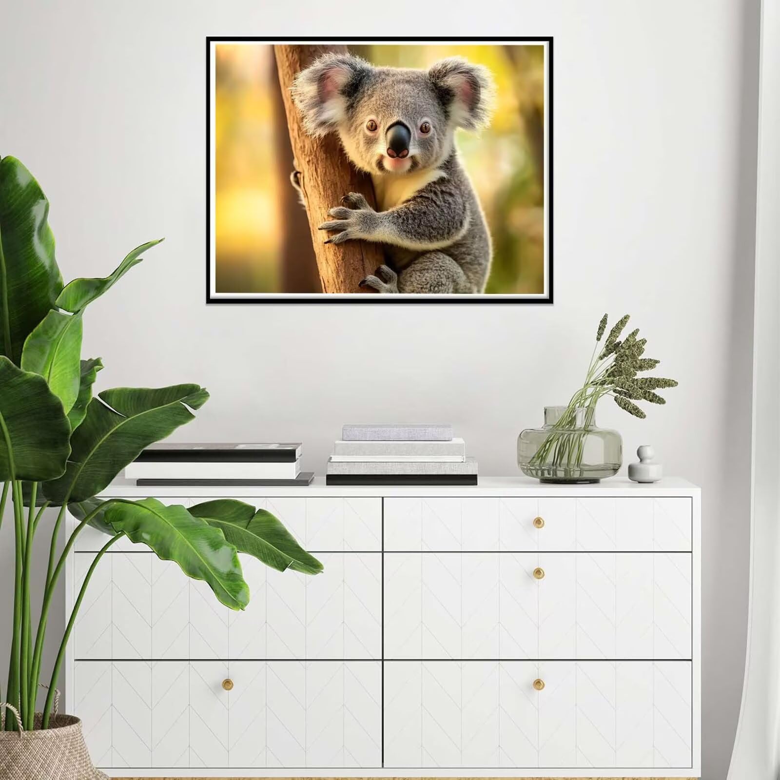 animal Pintar por Numeros Adultos, DIY Paint by Numbers Kits 60x80cm j0-577