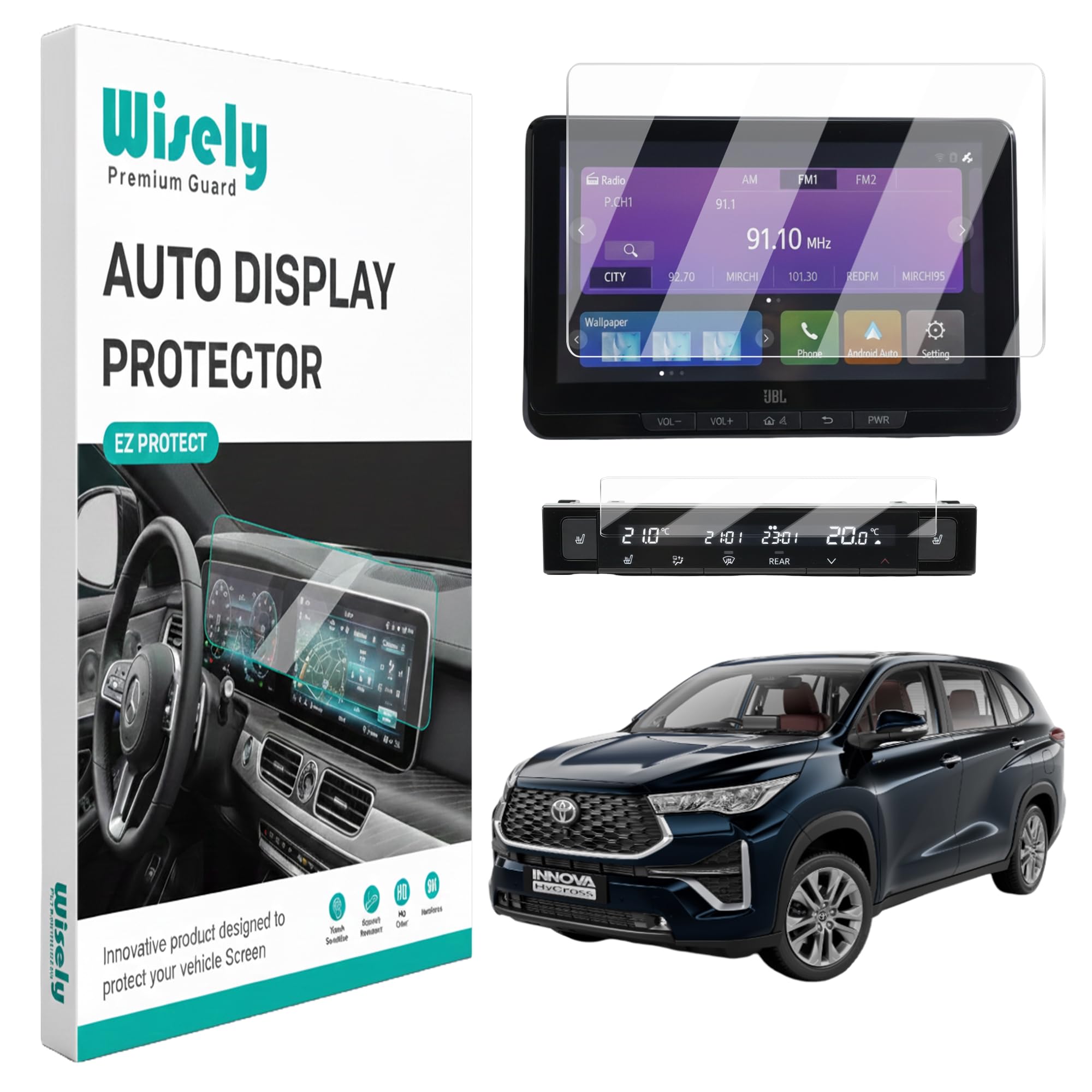 Wisely Premium Screen Guard for TOYOTA INNOVA HYCROSS ZX ZXO VXO