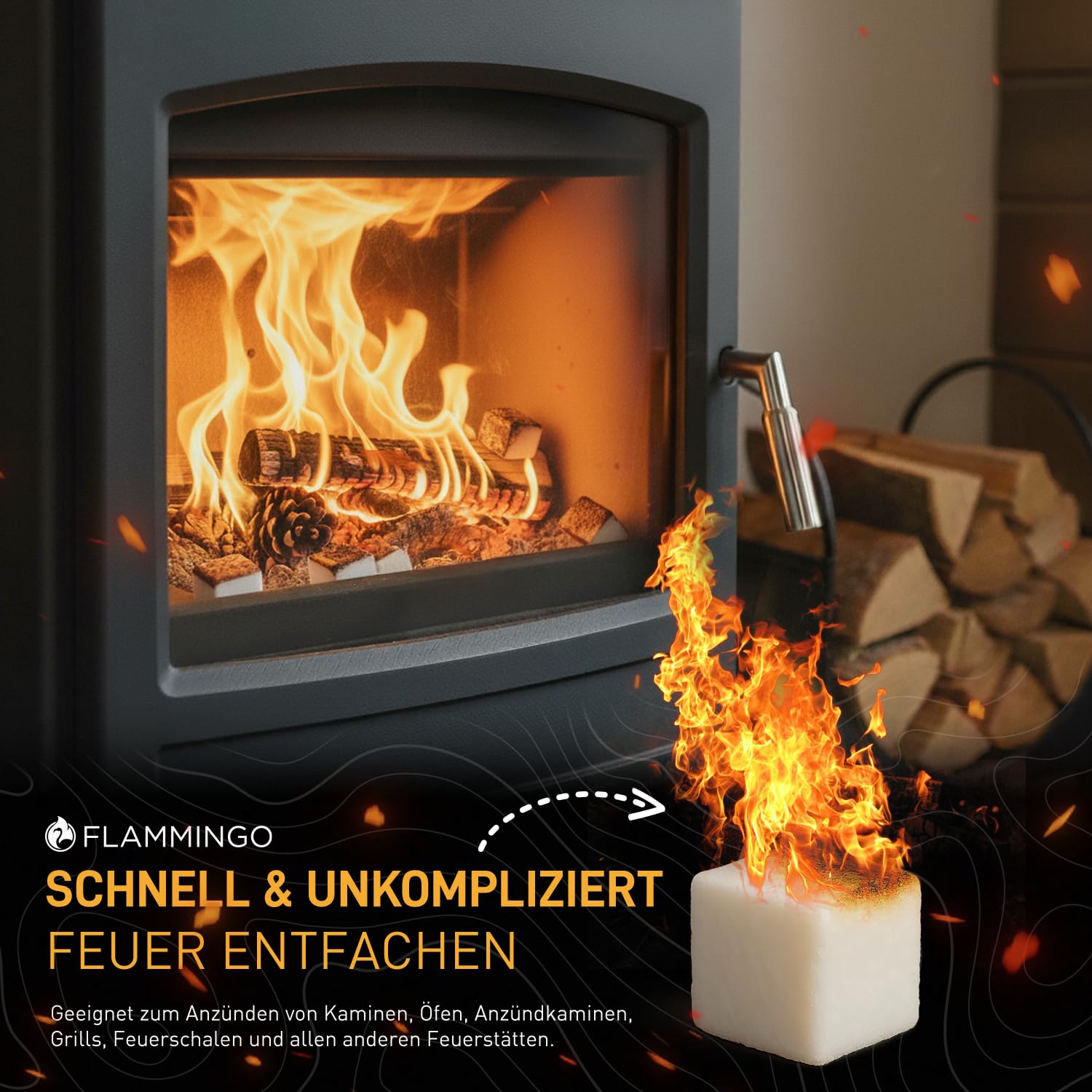 Belko 1152x Anzündwürfel Kaminanzünder Kohle-Anzünder BBQ-Grillanzünder Ofenanzünder (Ofen-anzünder, Anzündhilfe)