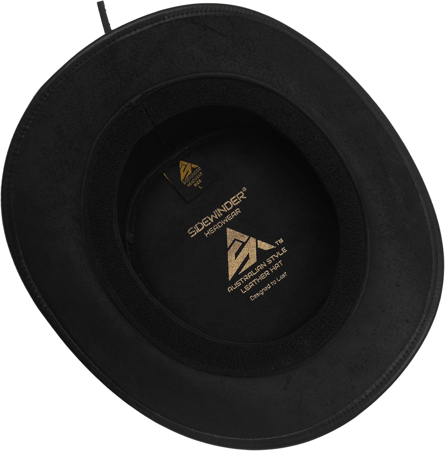 Top Hat for Men & Women Stylish Costume Handmade Cowhide Leather Waterproof with Shapeable Brim Headband Fashion Steampunk - Image 6