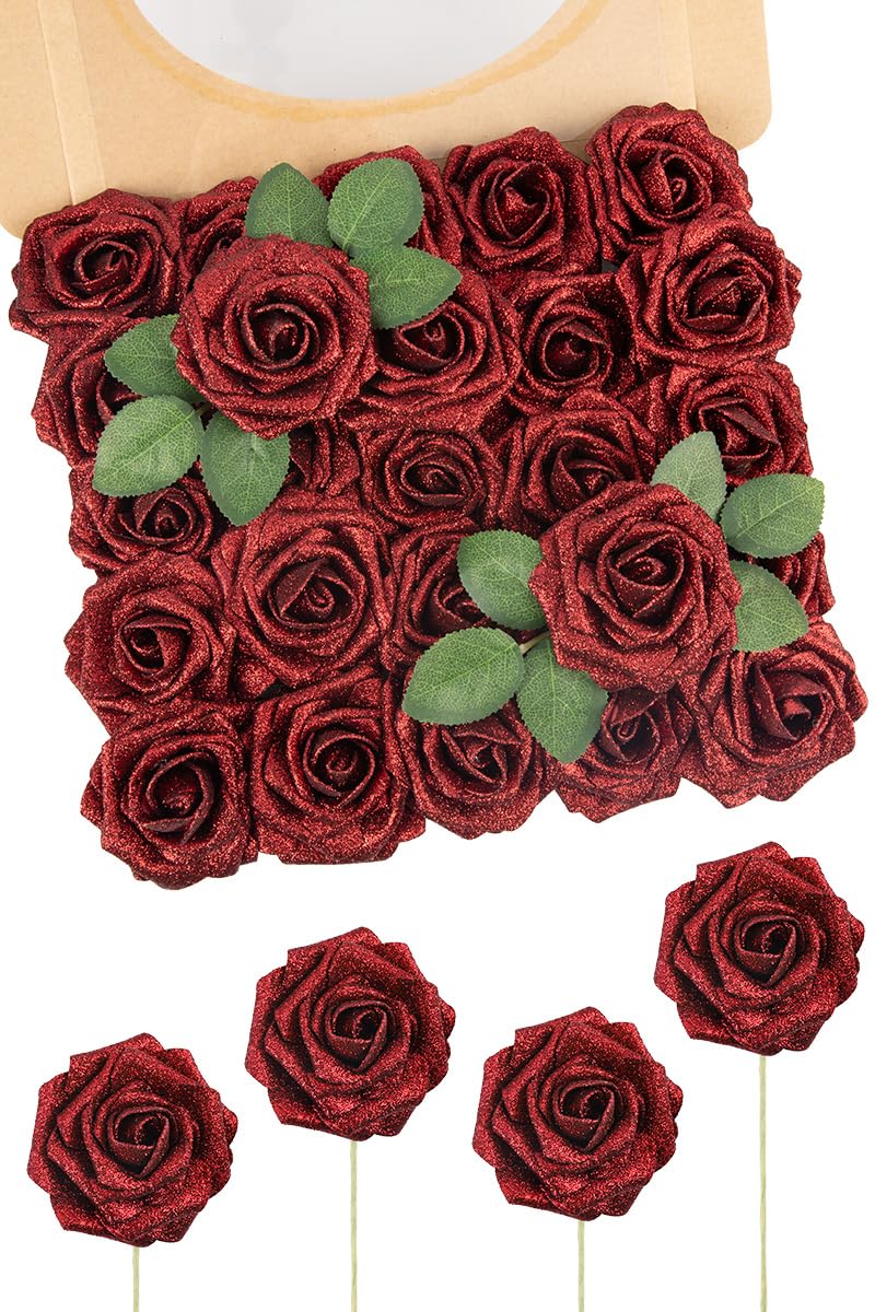 N&T NIETING Artificial Flowers Glitter Rose
