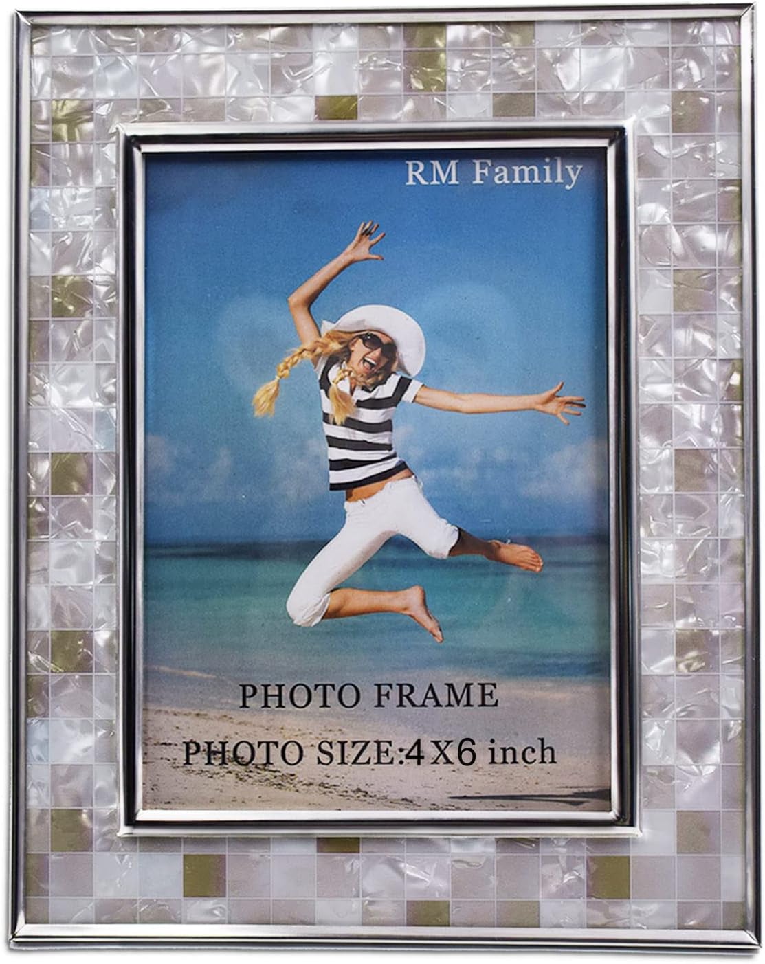 Buy Personalized Silver Picture Frames Shell Texture Photo Frame