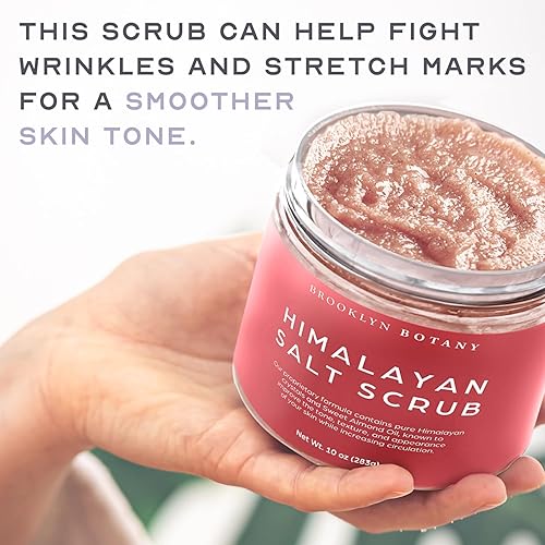 Miniatura 6 de Brooklyn Botany - Exfoliante del Himalaya para el cuerpo y los pies exfoliante hidratante 100 natural para eliminar la piel muerta con aceite de