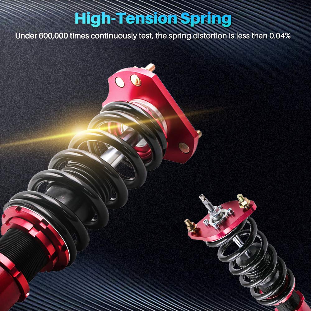 maXpeedingrods Sospensione filettata per Prelude Coupe 1992-2001 Ammortizzazione regolabile