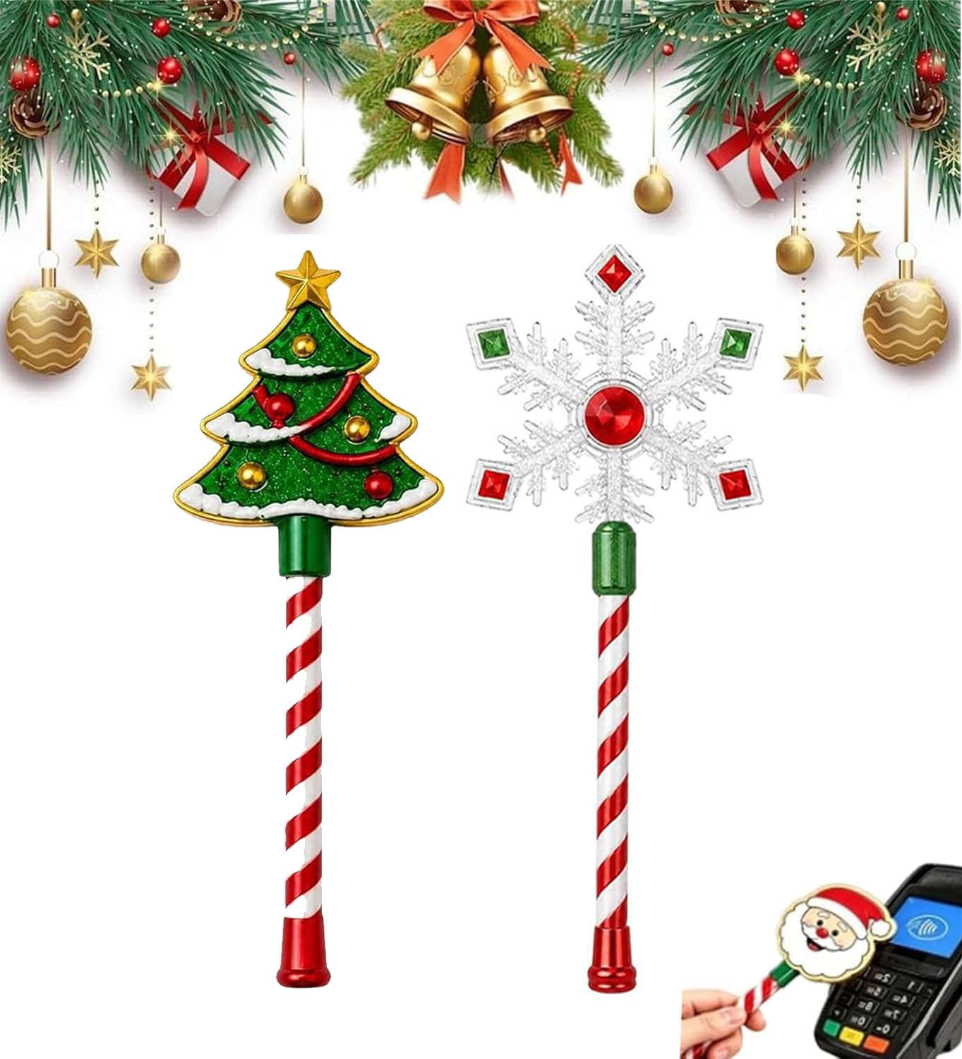 Christmas Tap Wand Credit Card Wand Tap to Pay Wand