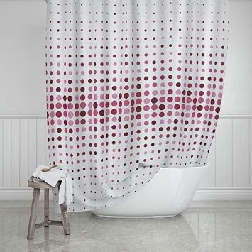 Evdy Banyo Du  Perdesi 4961  ift Kanat Pembe 2X110x200