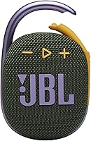 Vista 2 de JBL Paquete de altavoces Bluetooth portátil Clip 4 con bolsa de transporte protectora CCI Deluxe (verde)