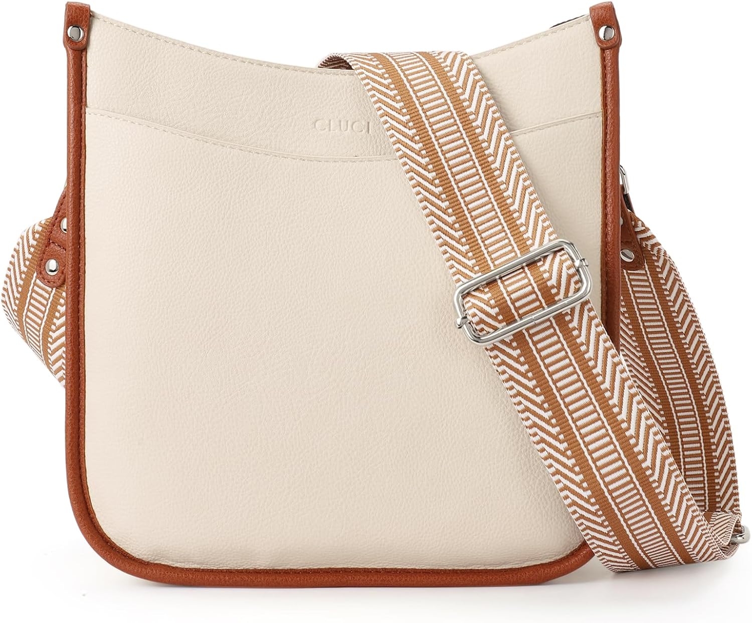 CLUCI Purses for Women, Vegen Leather Crossbody Bags for Woman Trendy, 2PCS Hobo Handbag with 2 Adjustable Guitar Strap - Image 7