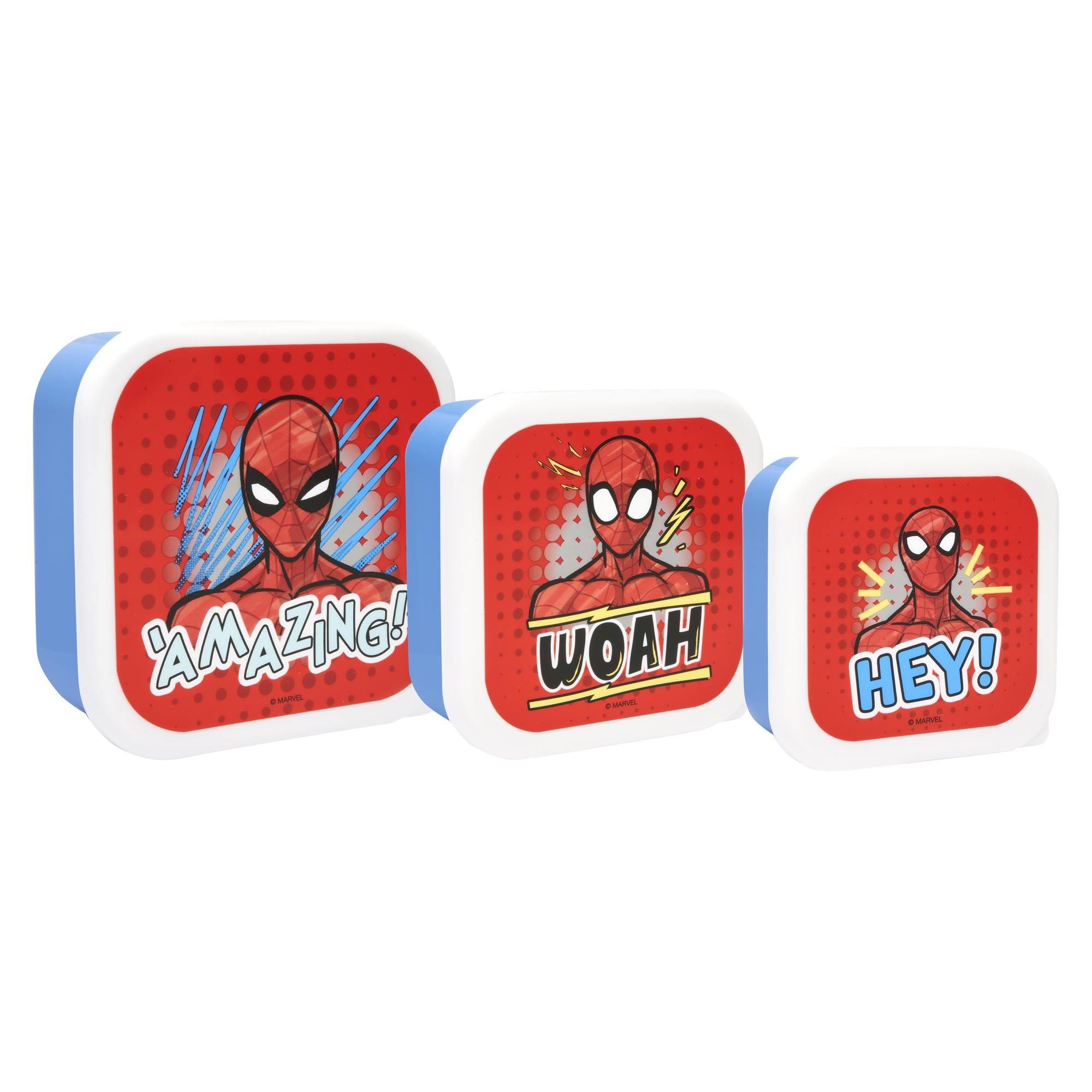Marvel Spider-Man Lunch Box, Plastic, Red & Blue