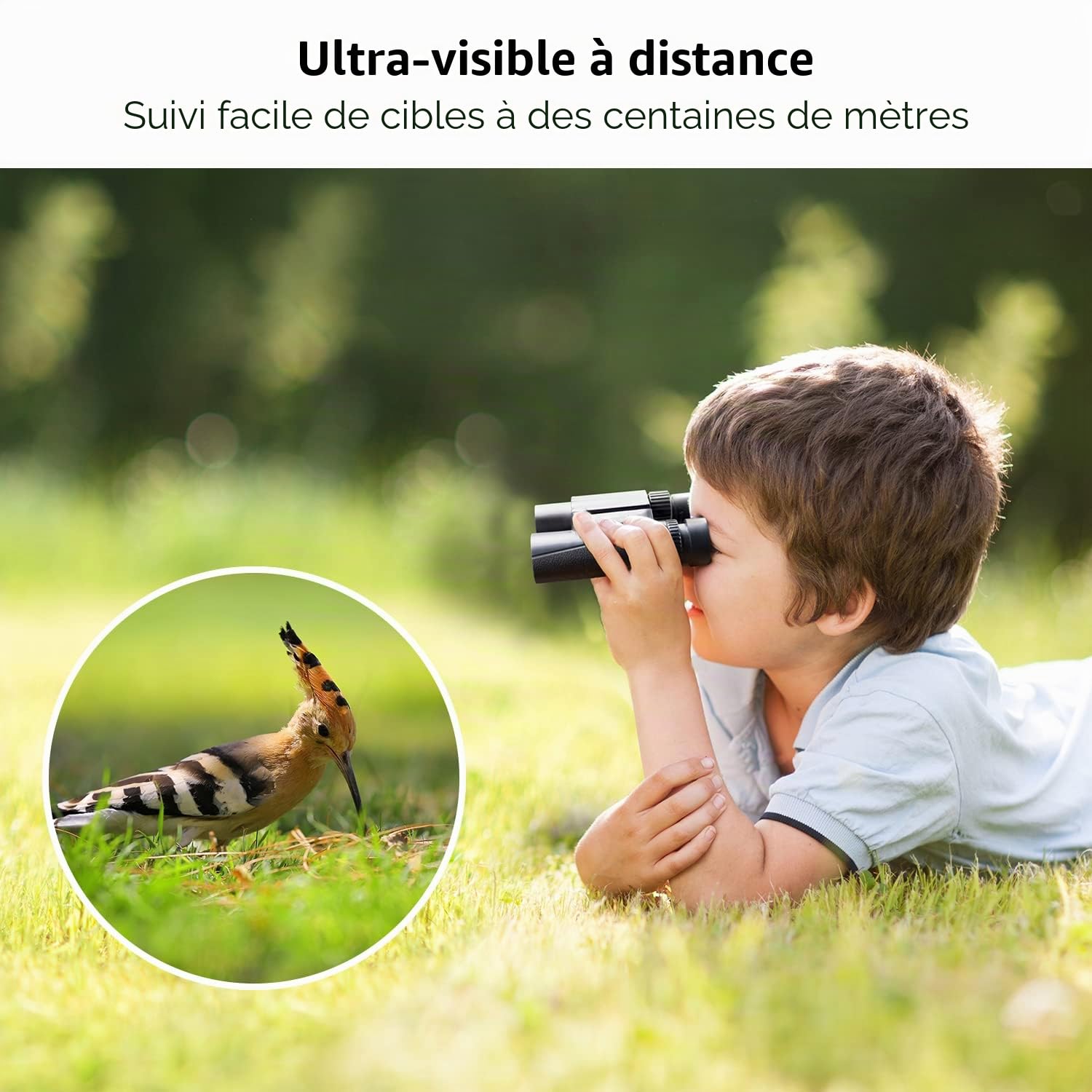 K&F CONCEPT Jumelle 10 * 25 HD, Mini Télescope Binoculaire avec BAK4 Prisme | Multi-revêtement, pour Enfants et Adultes, pour Oiseaux, Concerts, Randonnée, Sports, Camping