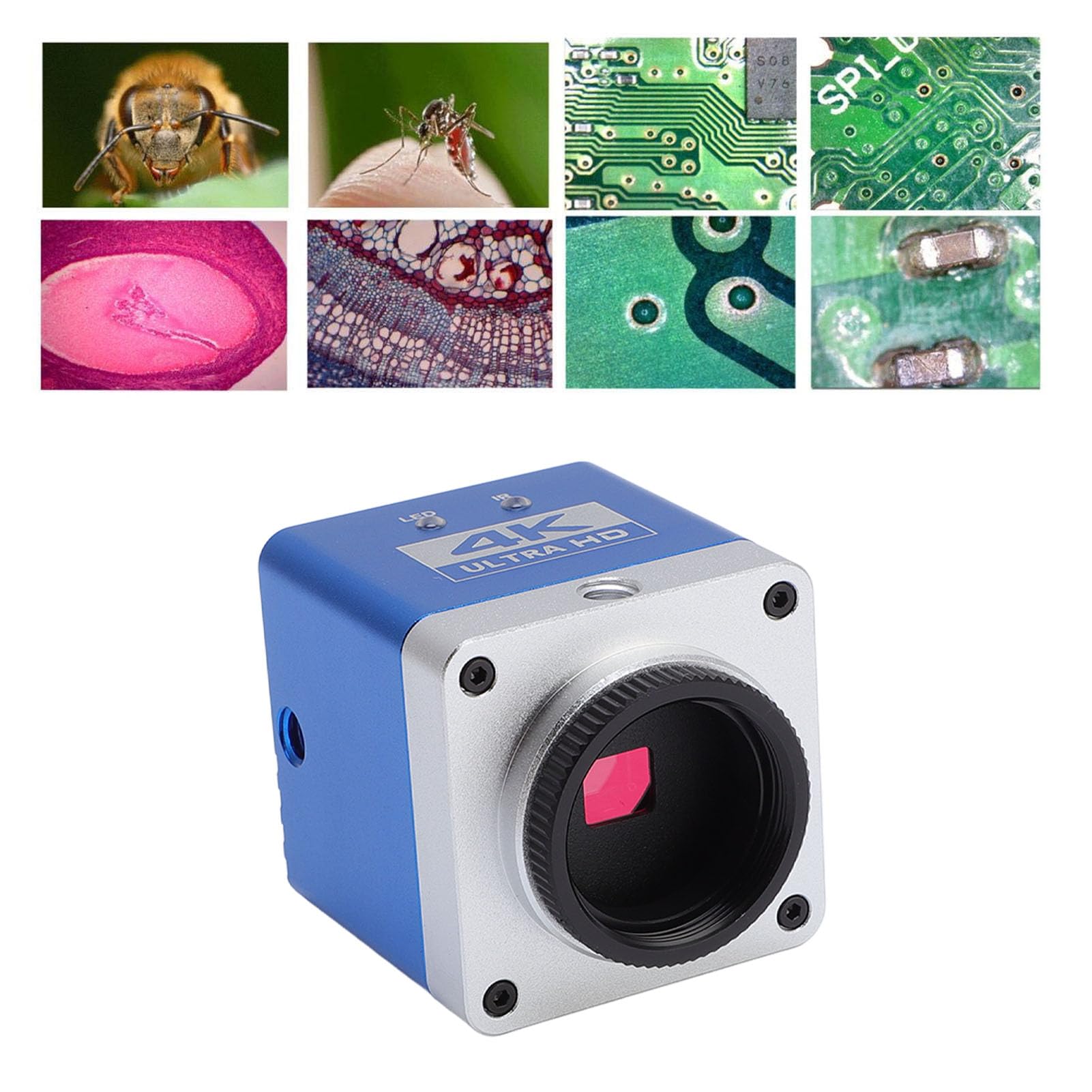 Cámara de Microscopio Industrial 4K HD 8.3MP Resolución de Oculares Electrónicos para Microscopio Biológico