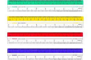 Premium 8 Inch Rulers (Pack of 12)