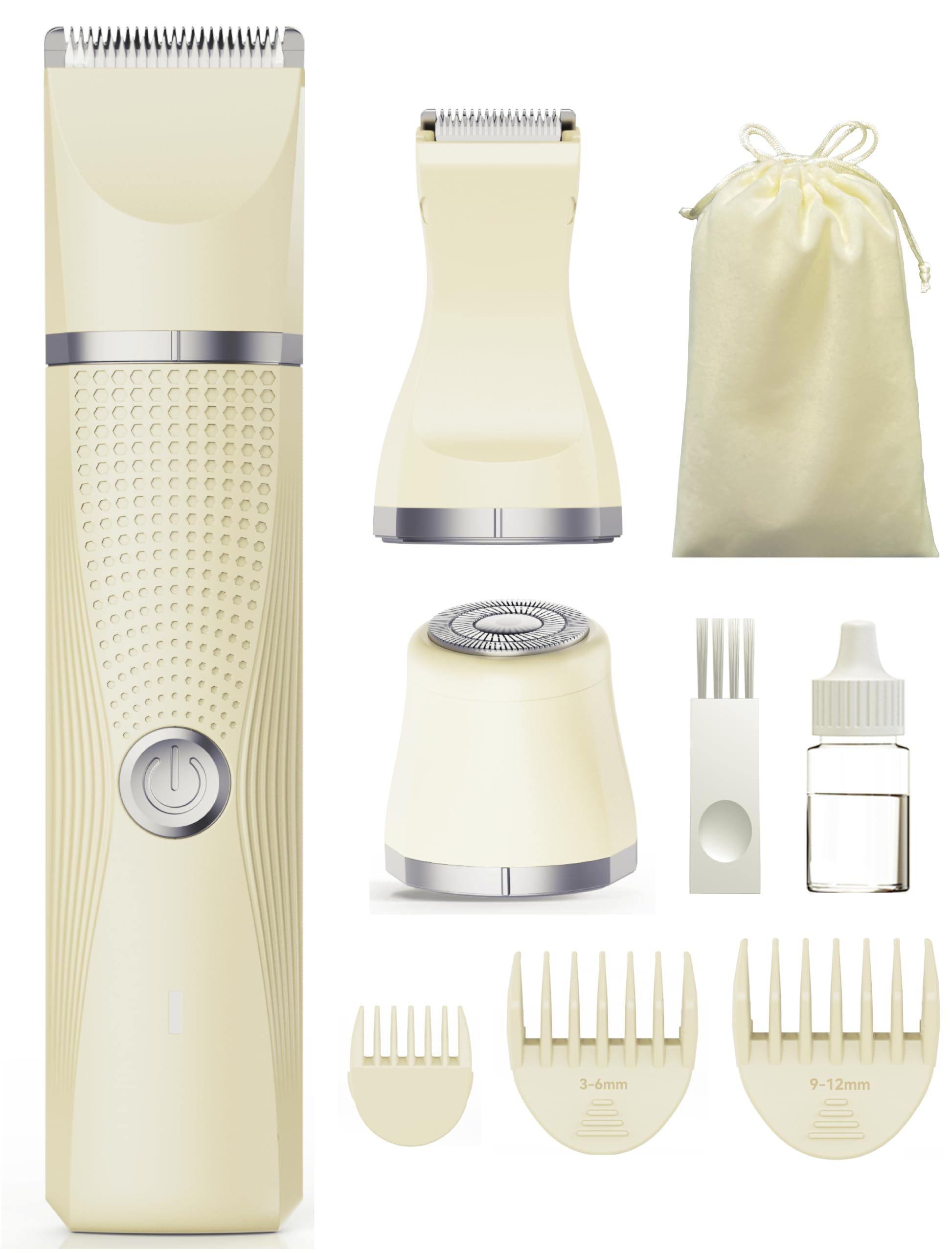 Unibono Pubic Hair Trimmer Women, 3-in-1 Bikini Trimmer 15% Powerful Motor