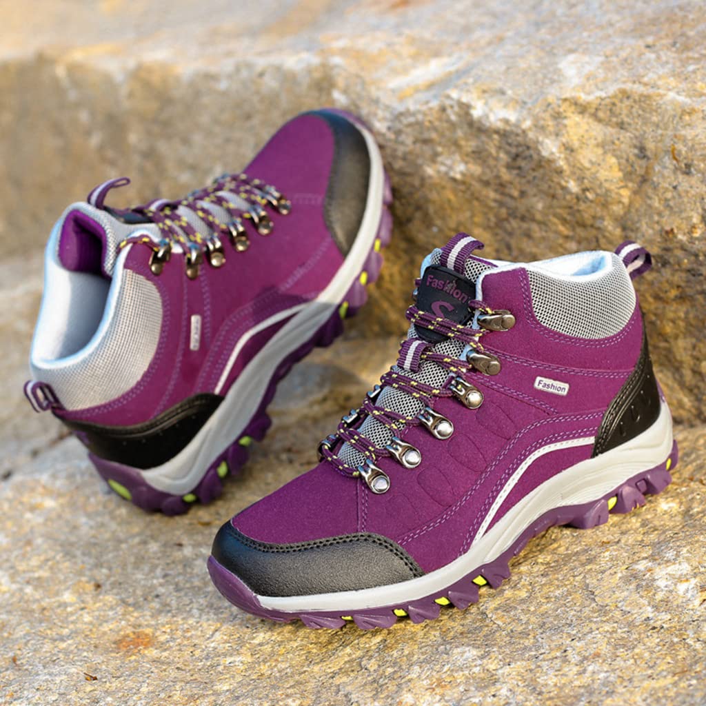 Botas De Senderismo para Mujer Impermeables Antideslizantes Escalada Trekking Zapatillas Outdoor Botines Zapatos De Senderismo