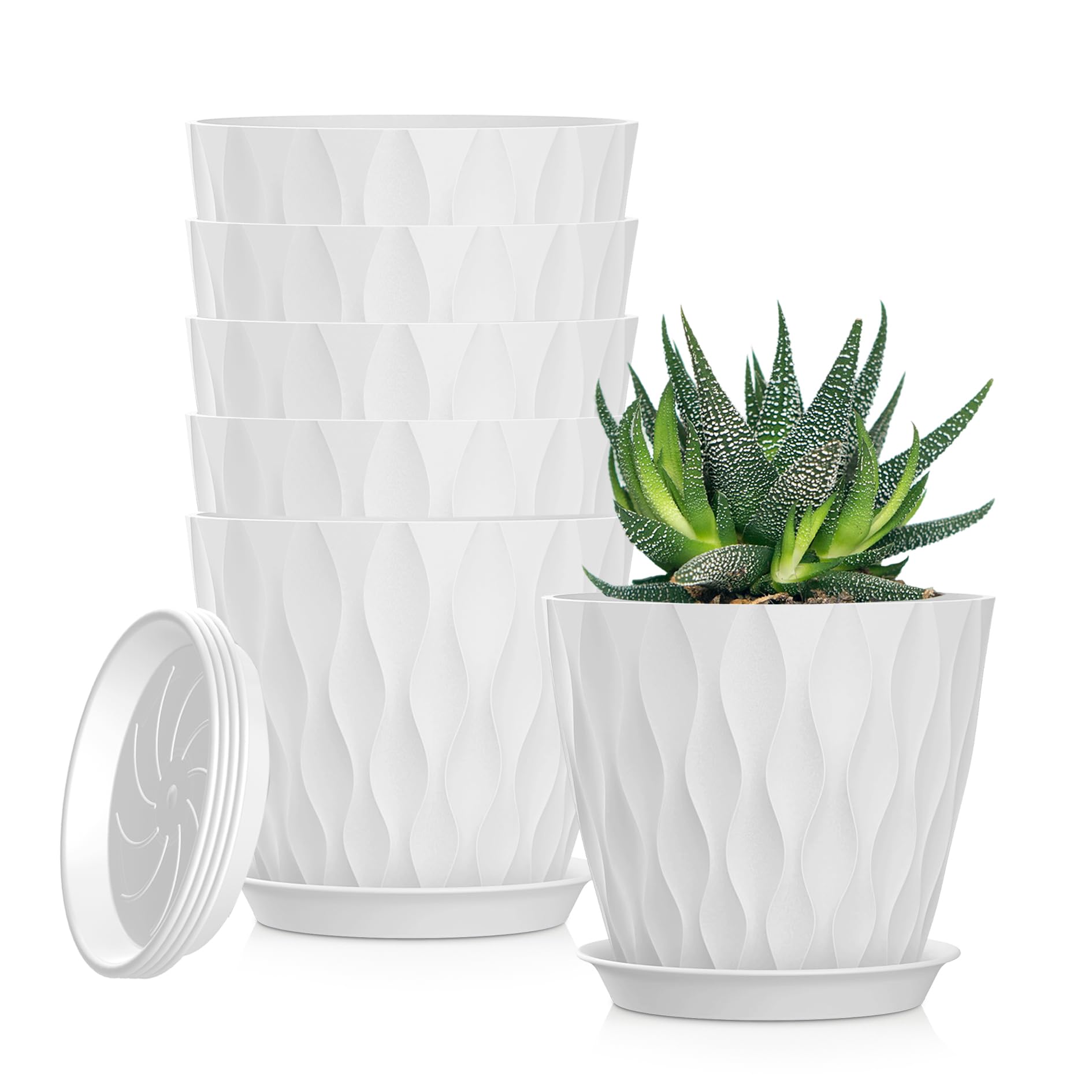 Colorful 4 Inch Plant Pots - 6 Pack -29 Colorful 4 Inch Plant Pots - 6 Pack -29