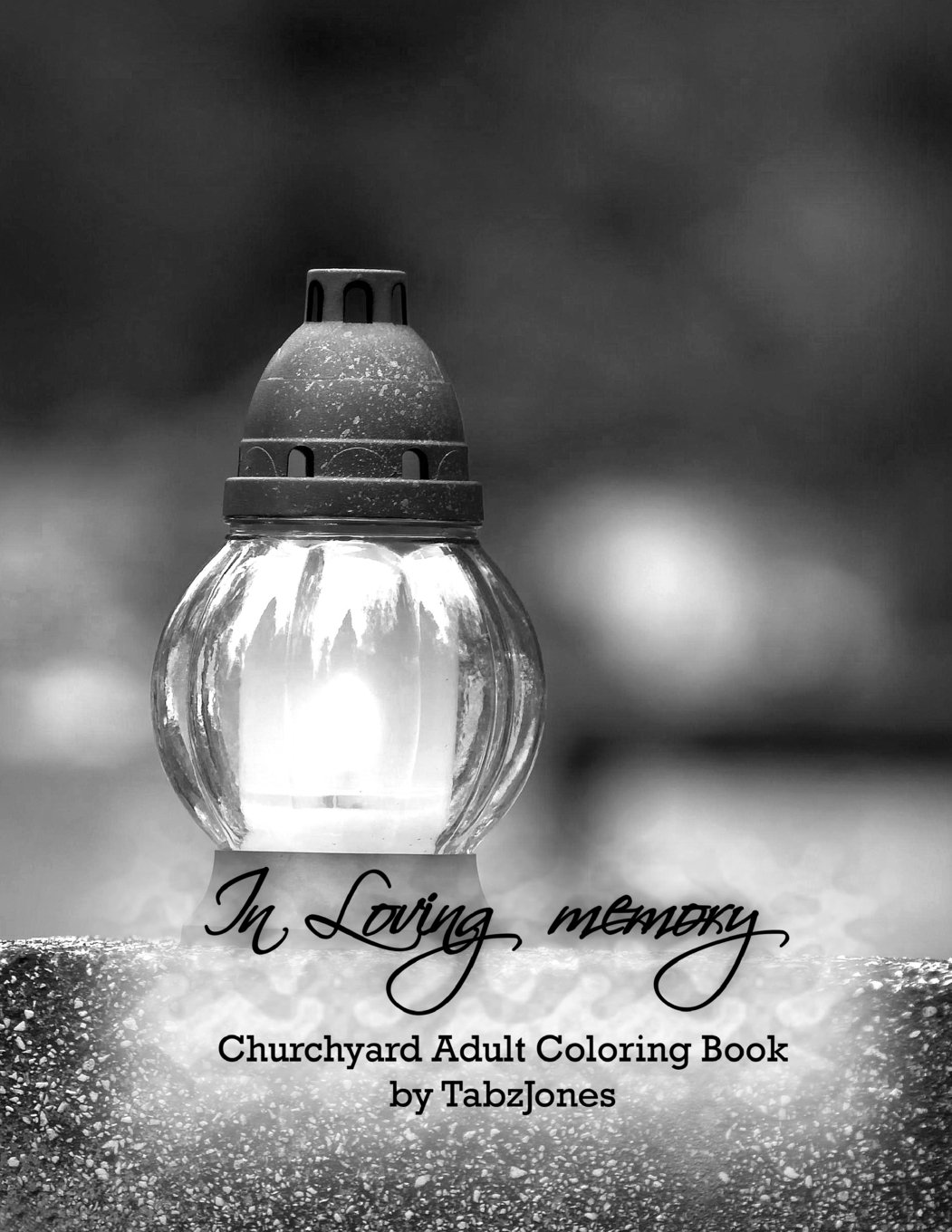 In Loving Memory Churchyard Adult Coloring Book
