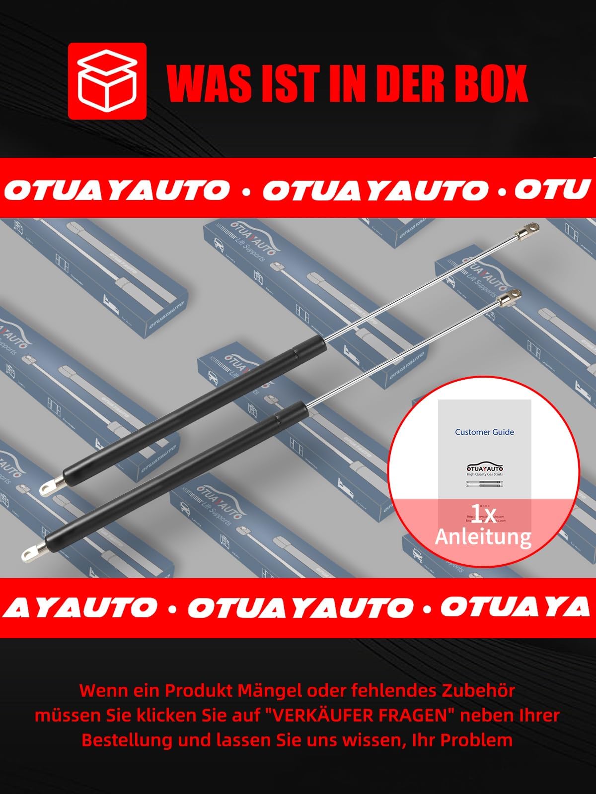 OTUAYAUTO Ammortizzatore a gas 40N, 2 molle a gas con molla di compressione, raccordi per camper Seitz Dometic Heki 2 E015