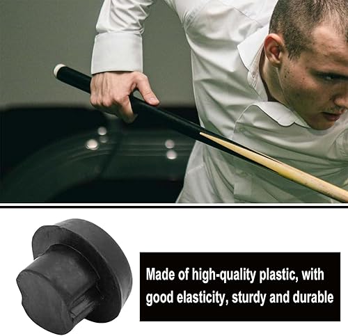 Miniatura 5 de SHENGYIYISHENG Tapón de la cubierta inferior del taco de billar, almohadilla de protección del enchufe inferior del taco de la piscina americana,