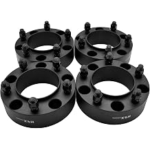 Hex Autoparts 2" 5x150 Black Hubcentric Wheel Spacers Adapters 4pcs 110mm CB with 14x1.5 Studs Compatible with Toyota Tundra Sequoia Land Cruiser Lexus LX570