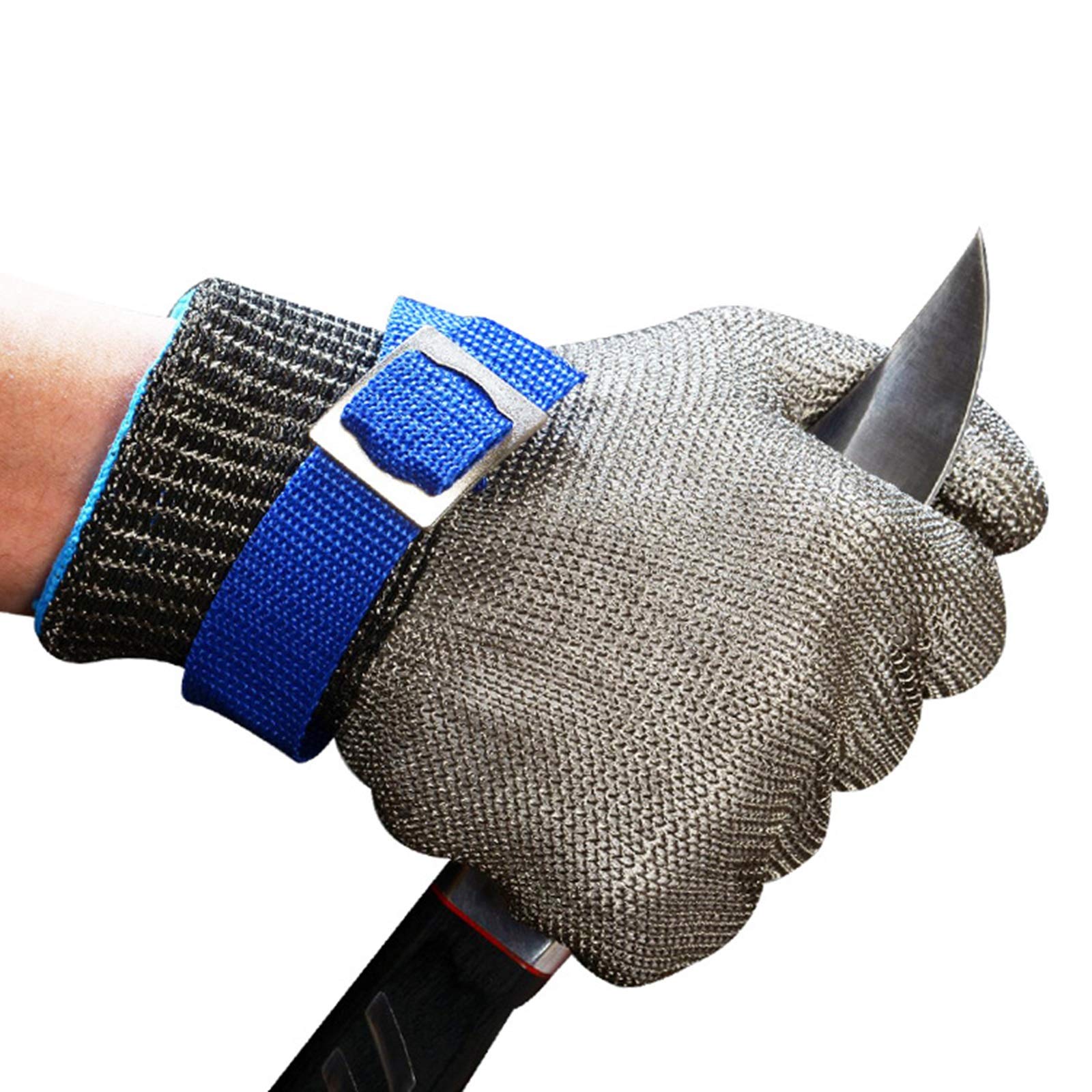 Guantes Anticortes, Guantes Resistentes a Cortes, de Alambre de Acero 316, anticortes, para carpintería, mataderos, Pesca y protección de Manos.