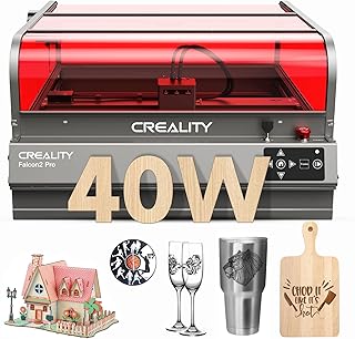 Creality Laser Engraver Faclon2 Pro 40W Desktop Diode Cutter and Engraver Machine with Enclosure,Smart Camera,Air Assist,Engraving Machine for Wood Acrylic Leather Stone Metal