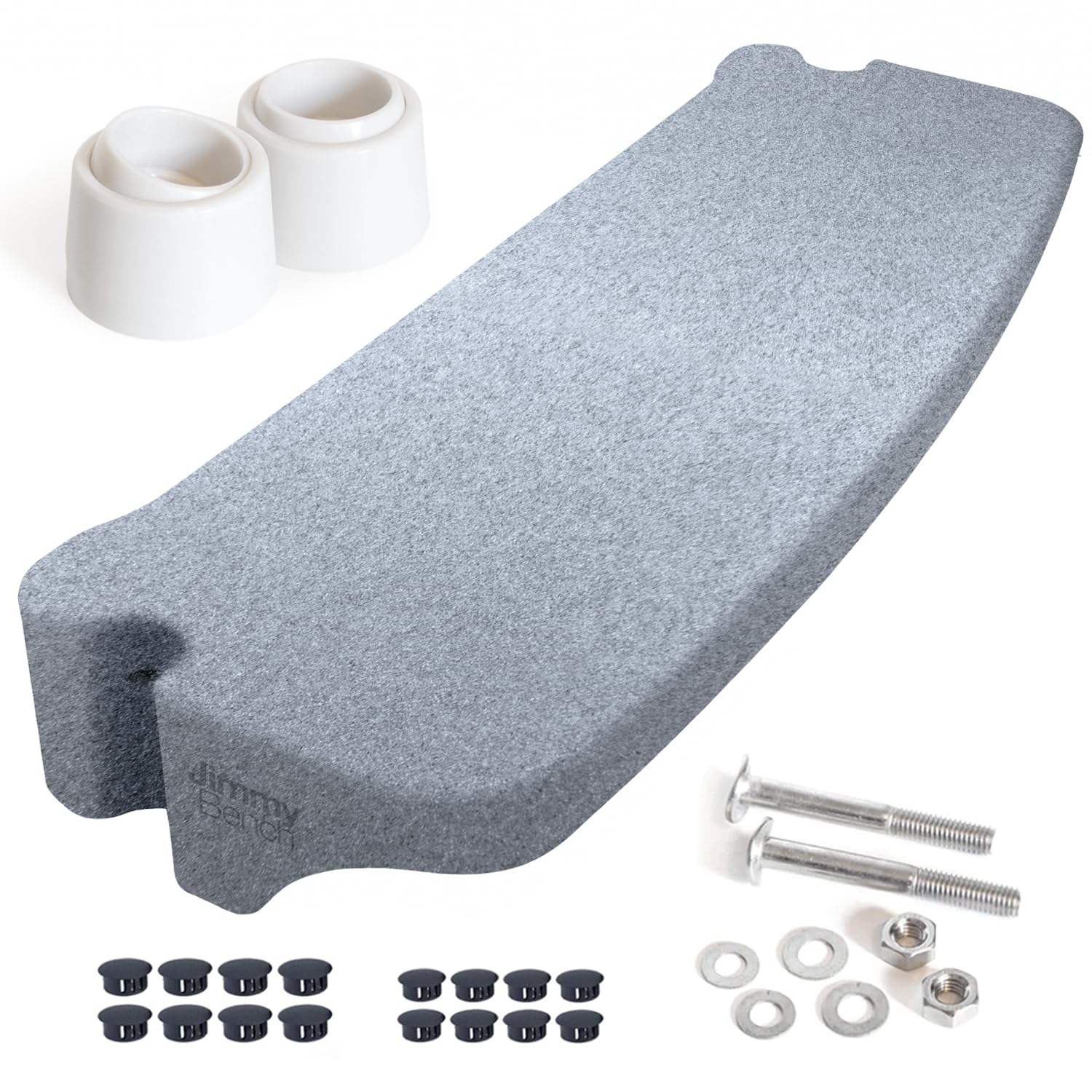 The Jimmy Bench for Inground Pool Ladders (Rails NOT Included/Bench & Hardware Only) - Convert Your Pool Ladder Steps into a Swim-up Bench | Great for Kids, Adults & Pets | Made in USA | Granite