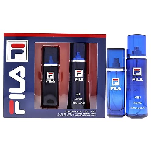 FILA Set de regalo de fragancia para hombres – Spray corporal refrescante para hombres y niebla corporal – Aroma deportivo de larga duración –