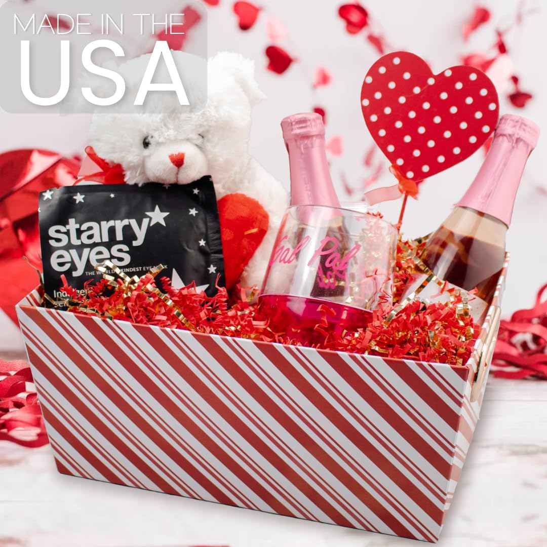 MagicWater Supply - 2 oz - Red & Gold - Crinkle Cut Paper Shred Filler great for Gift Wrapping, Basket Filling, Birthdays, Weddings, Anniversaries - Image 3