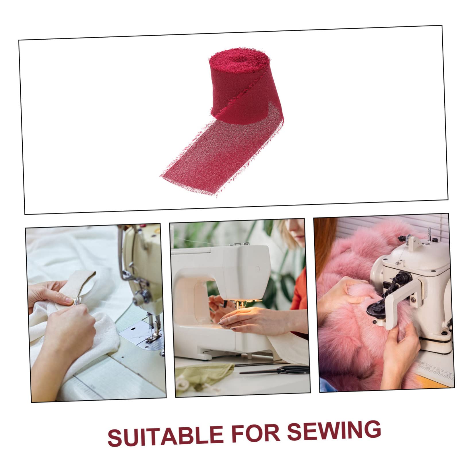 NUOBESTY 9stücke Chiffon Fransenbänder Dekorative Ribbons Für Hochzeiten Bastelprojekte Und Geschenkpäckchen Weiche Und Farben Yards Pro Für Und Festliche Anlässe