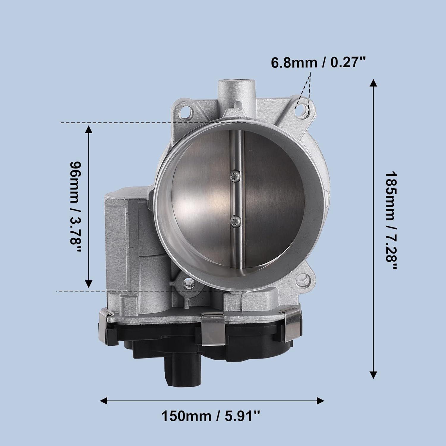 X AUTOHAUX Electronic Throttle Body Assembly with TPS Actuator and Gasket for Chevy Silverado 1500 2500 Express 8 Cyl 4.8L 6.0L 1500 12629992 12601387 217-3151