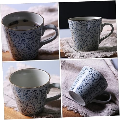 Miniatura 6 de Taza de cerámica japonesa de 350 tazas de té vintage, taza de café portátil, vasos para beber vintage, tazas de té de cerámica, taza de té de