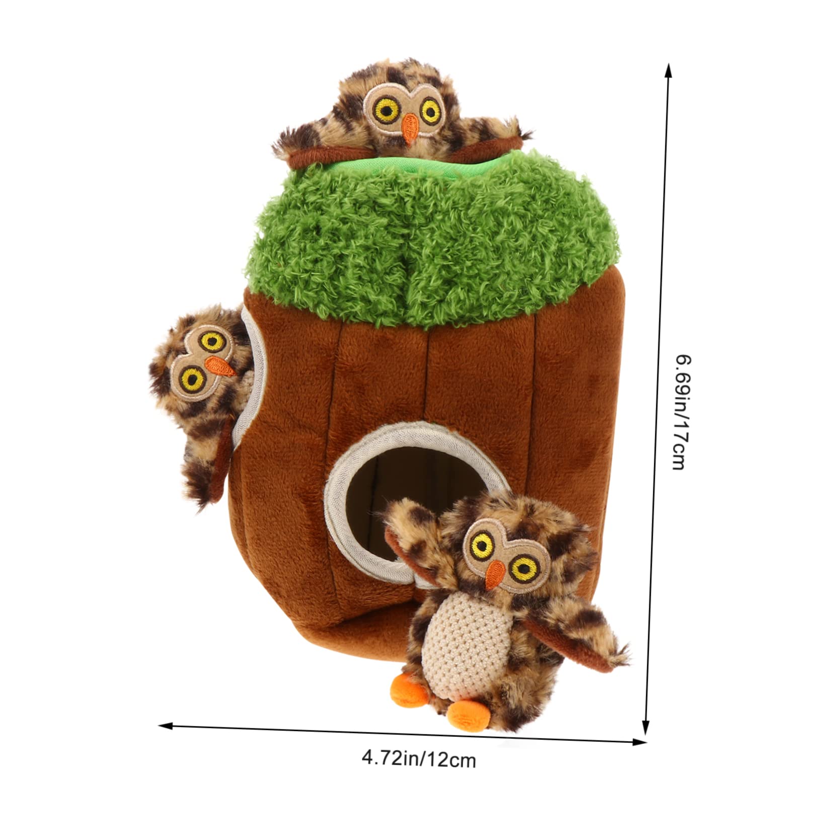 Jouet en Peluche pour Chien à Couinement, Lot de 4, Formes Animaux