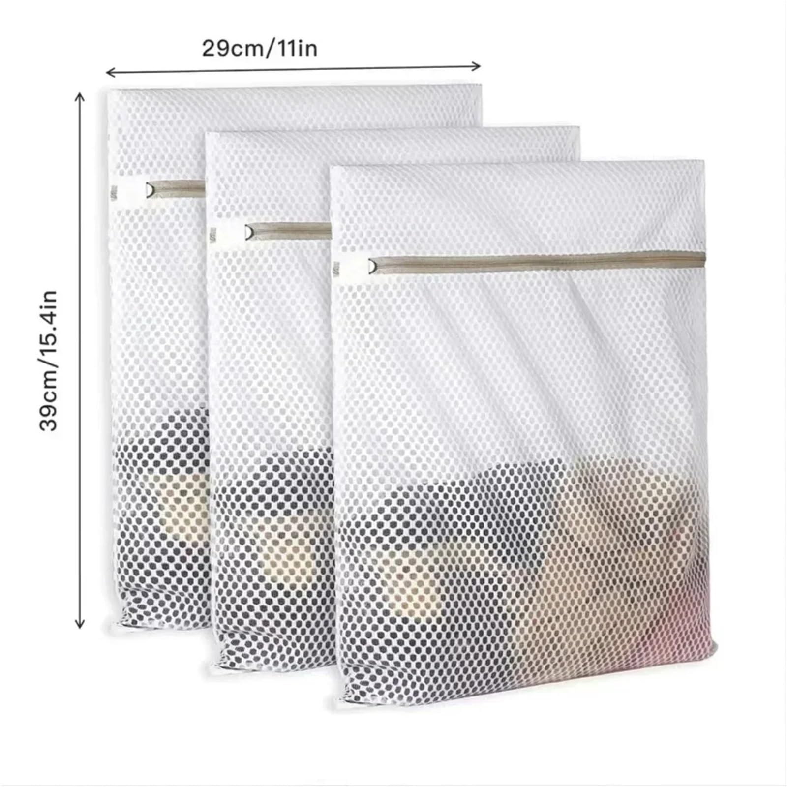 Bolsa Lavadora Bolsas de malla for lavandería, bolsa protectora for ropa delicada, tela red duradera, almacenamiento sucia, organización viaje, 1-10 Uds(10PCS,60X60CM)