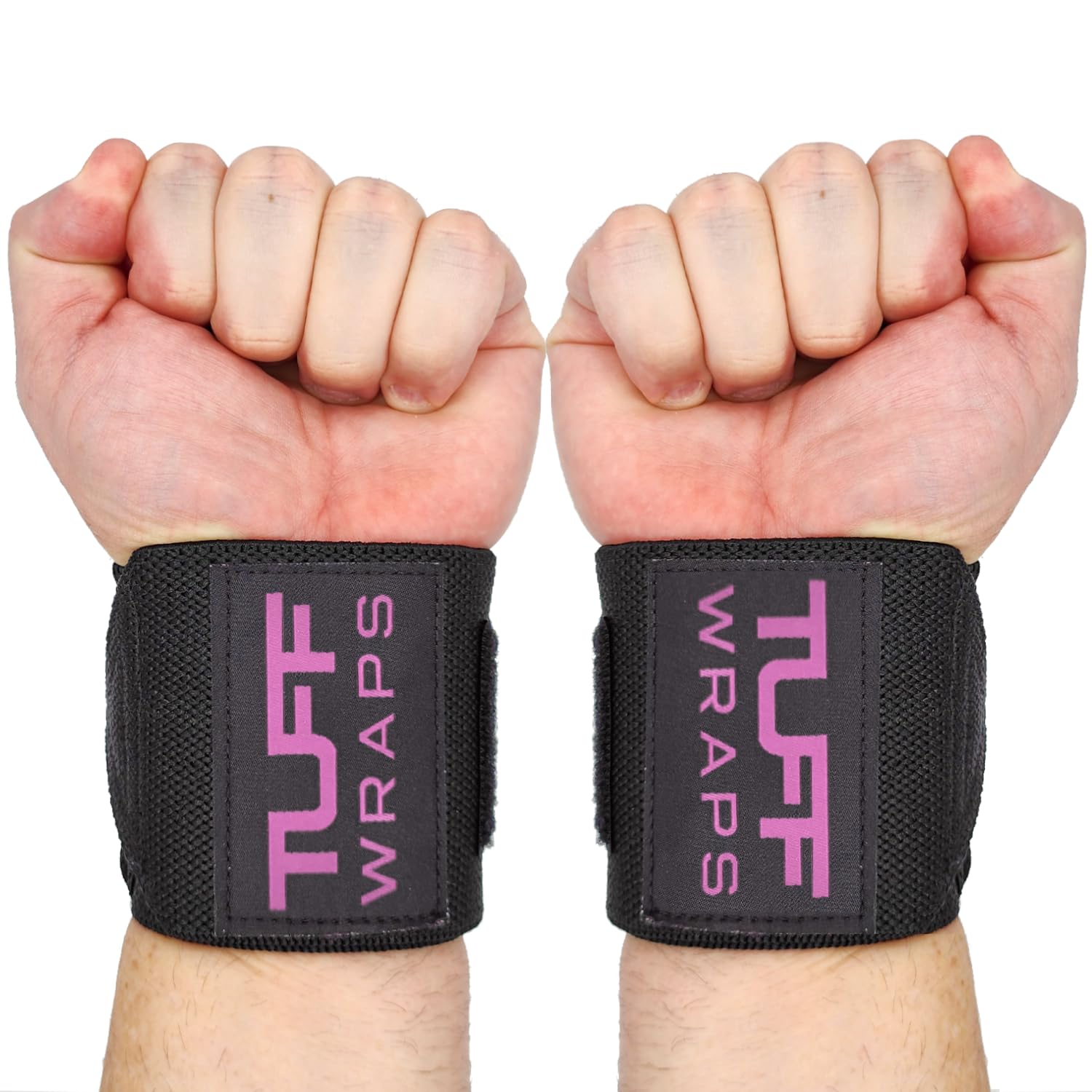 TuffWraps 16" Wrist Wraps: No Thumb Loops, Quality Gym Wrist Wraps for Weightlifting, Bench Press, Powerlifting, and Cross-Training—Try The Belt Loop Tightening System