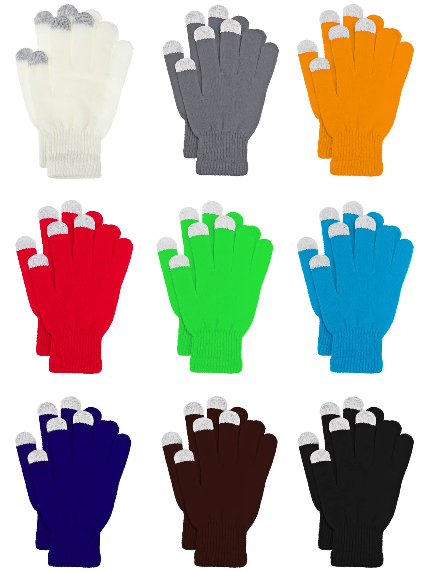 Pangda 12 Pairs Touch Screen Gloves