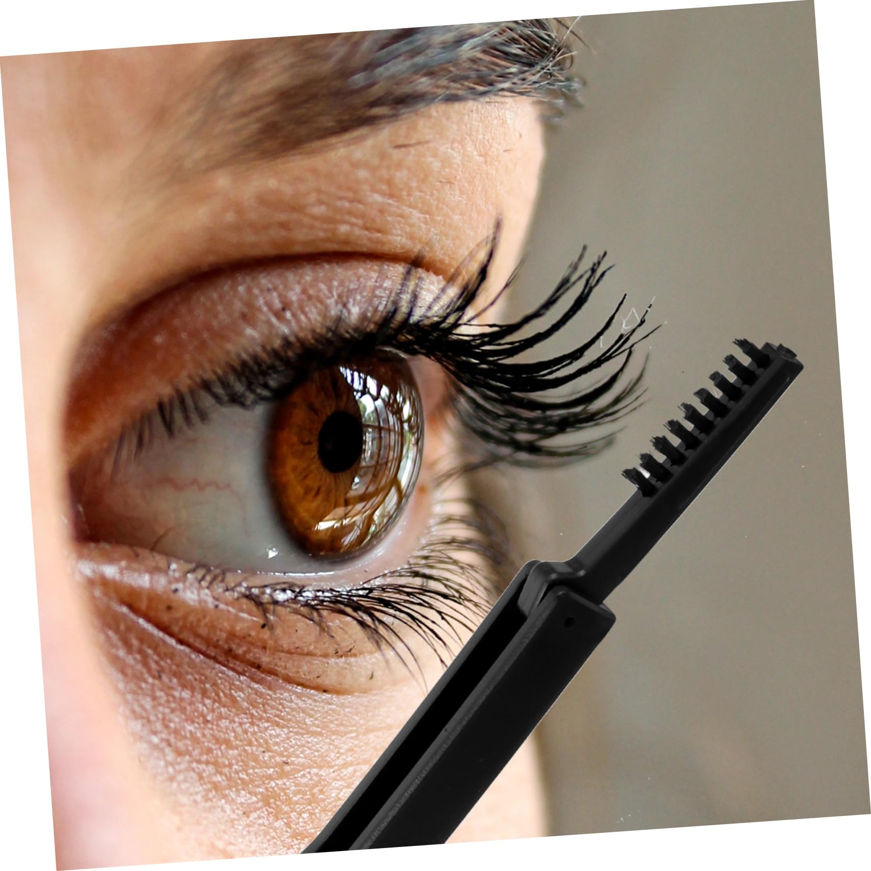 NULYLU Eyelash Separator Tool Folding Lash Brush Brow Brush Set Makeup Supplies for Women