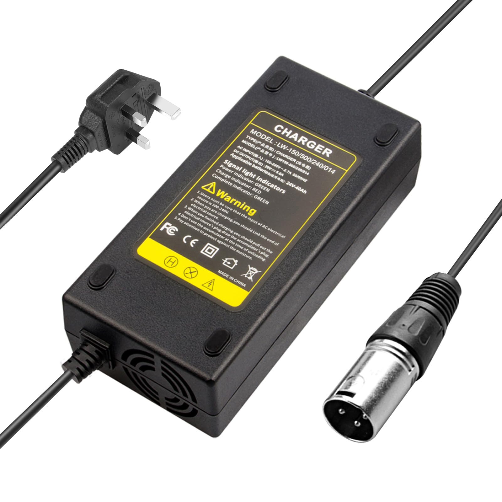 LabTEC 29V 2A 3A 4A 5A Mobility Scooter Battery Charger for 24V