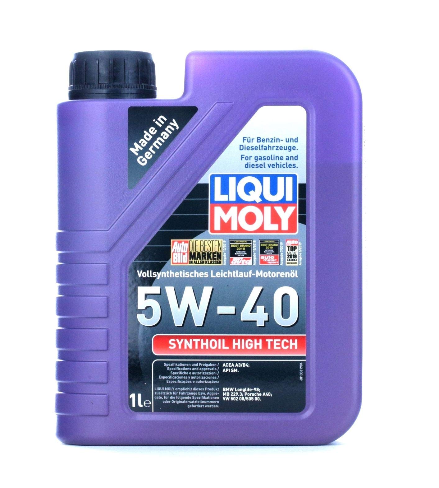 Liqui Moly Synthoil High Tech 5W-40 1 Litre Otomotiv Bakım Ürünü