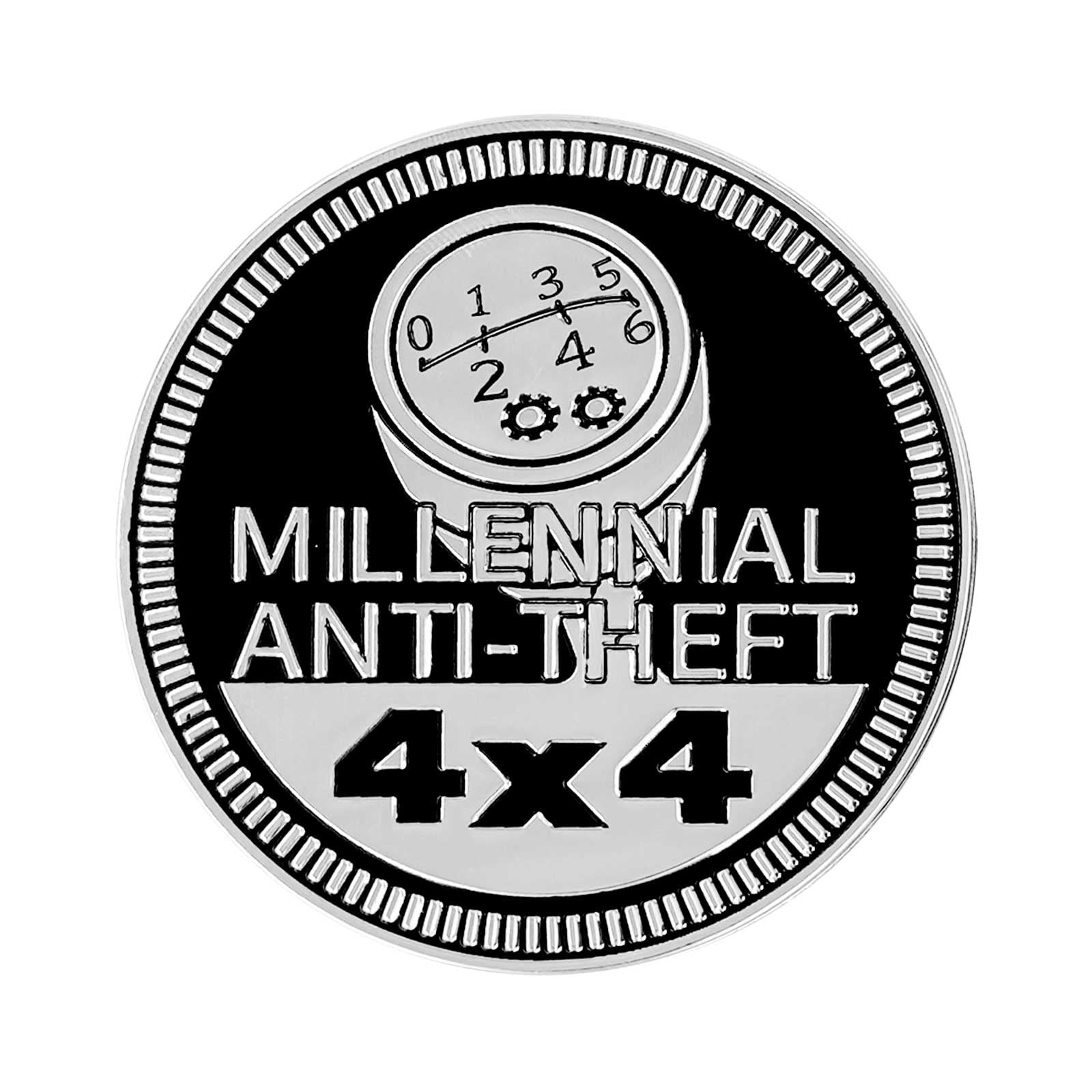 3D Metal Anti-Theft 4x4 Automotive Car Emblem Decal for Jeep, Trucks & SUVs