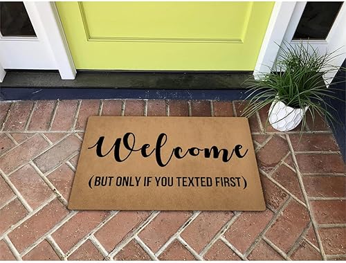 Miniatura 2 de Divertido tapete de bienvenida para decoración de entrada interior, puerta delantera, porche, patio, tapete personalizado con monograma de goma