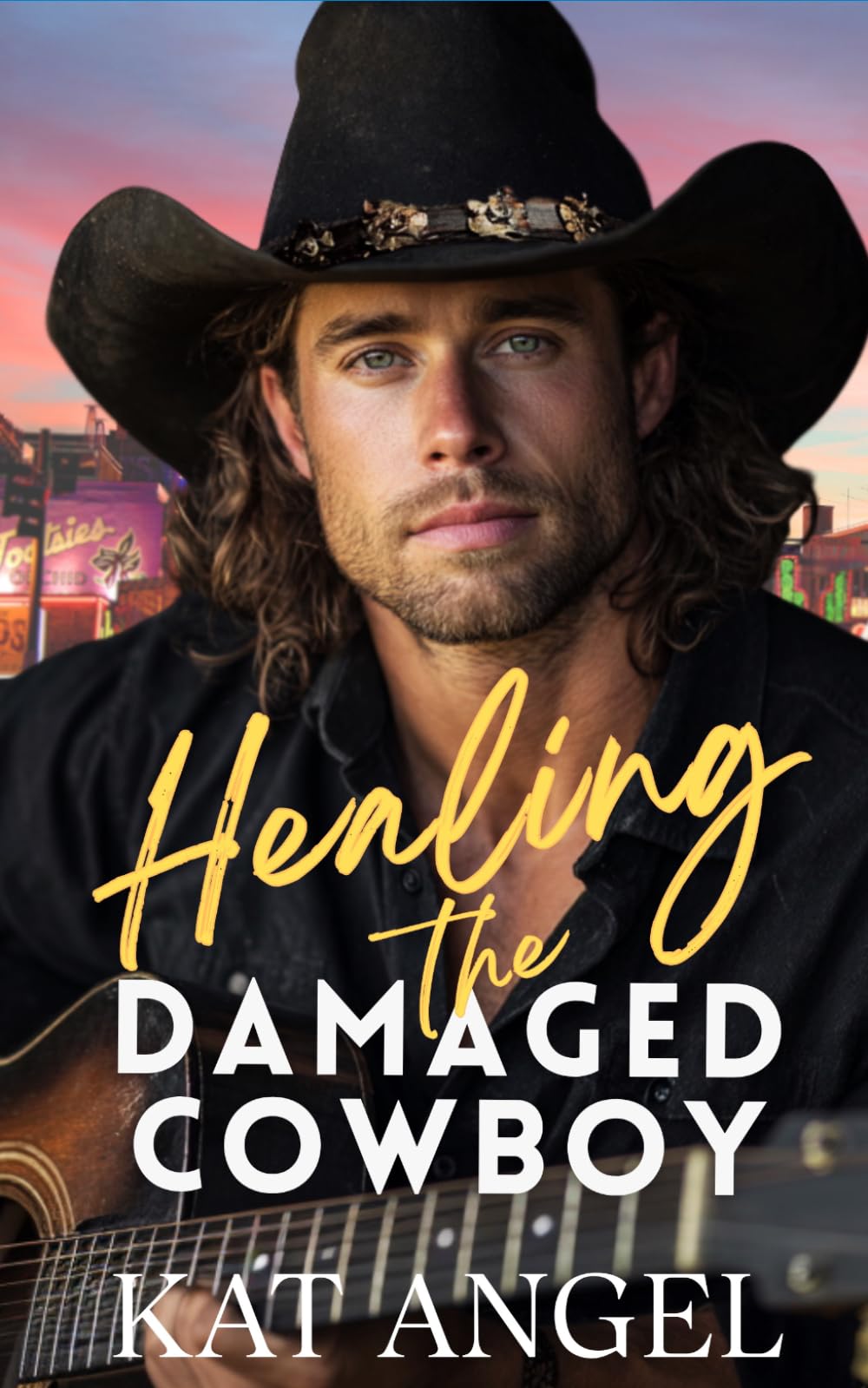 Healing The Damaged Cowboy: A Grumpy-Sunshine Country Star Sweet Romance (The Nashville Hearts Series)
